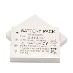 Battery for Pentax D-LI8, D-LI85, D-L18 and Pentax Optio A10, A20, A30, A36, A40, E65, L20, S, S4, S4i, S5i, S5n, S5z, S6, S7, SV, SVi, T10, T20, W10, W20, WP, WPi, X