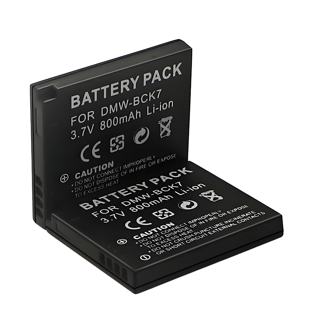 For Panasonic DMW-BCK7 Battery Lumix DMC-FH25 DMC-FH27 DMC-FP5 800mAh Camera Batteries