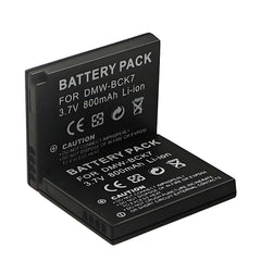 For Panasonic DMW-BCK7 Battery Lumix DMC-FH25 DMC-FH27 DMC-FP5 800mAh Camera Batteries