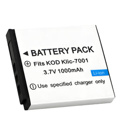 For Kodak Camera Battery KLIC-7001 3.7V 1000mAh Batteries