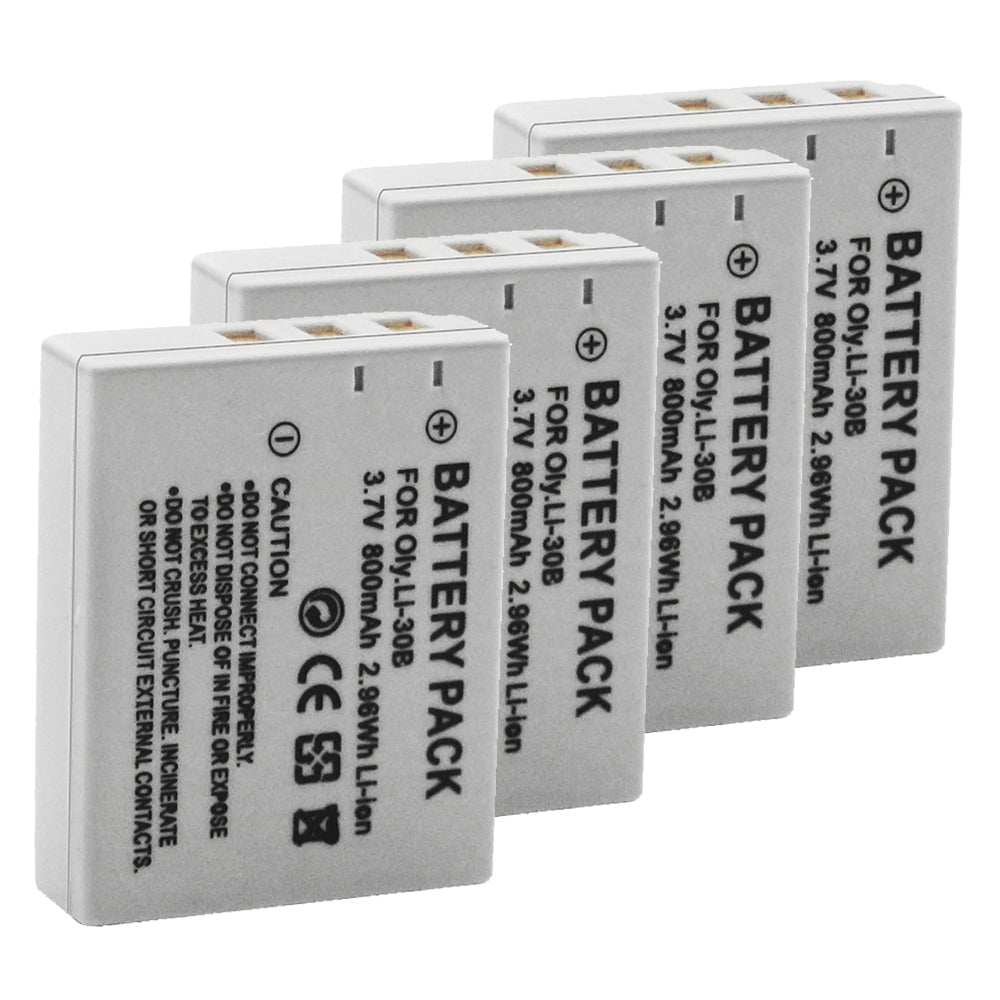 For Olympus Li-30B Battery Stylus Verve Digital S, Μ-mini Digital, Μ-mini Digital S 800mAh Camera Batteries