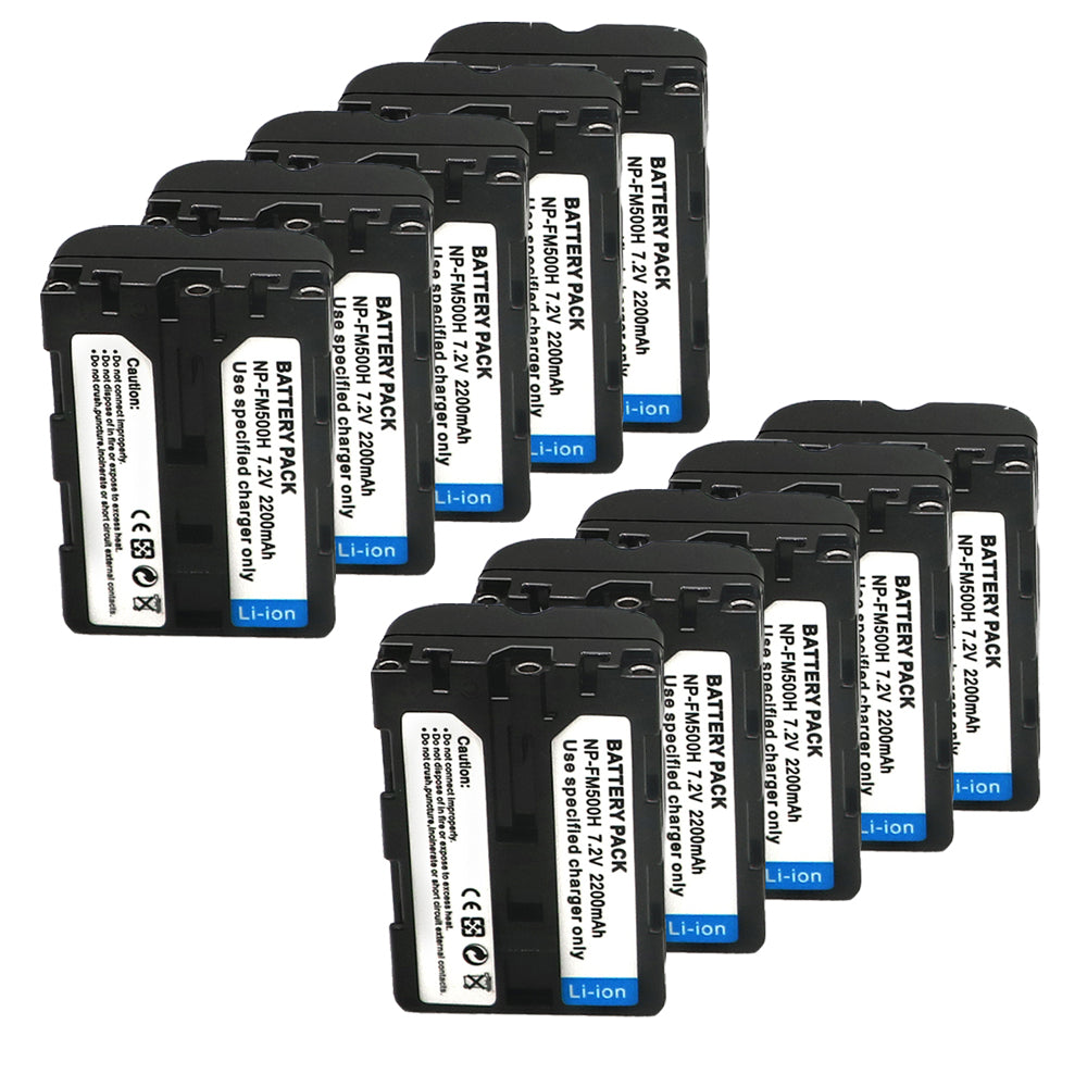Battery  for Sony NP-FM500H DSLR-A100 A200 A350 A450 A500 2200mAh Camera Batteries