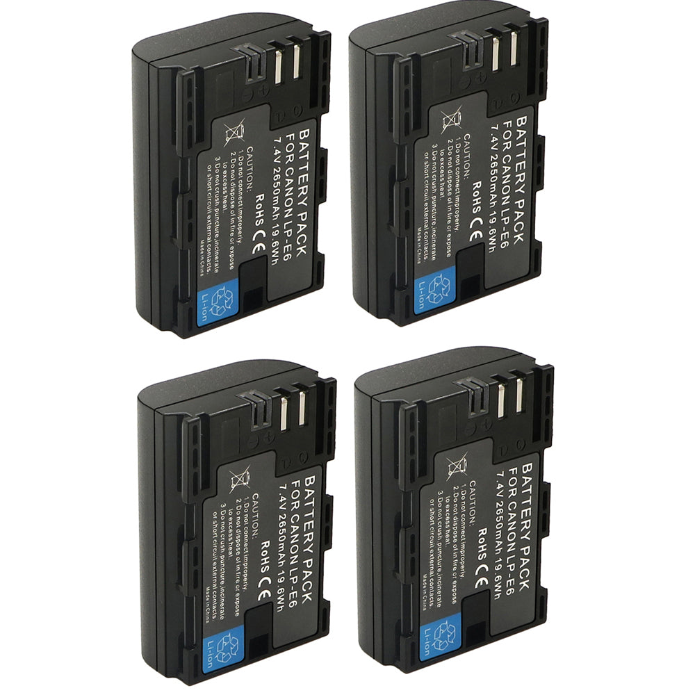 For Canon LP-E6 LPE6 Battery EOS 5DS 6D 60D 2650mAh Camera Batteries