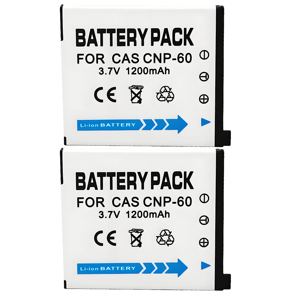For Casio CNP60 NP-60 NP60  Battery EX-FS10 EX-S10 EX-S12 EX-Z9 EX-Z19 1200mAh Camera Batteries