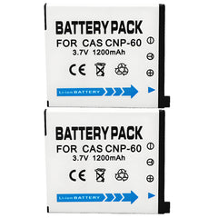 For Casio CNP60 NP-60 NP60  Battery EX-FS10 EX-S10 EX-S12 EX-Z9 EX-Z19 1200mAh Camera Batteries