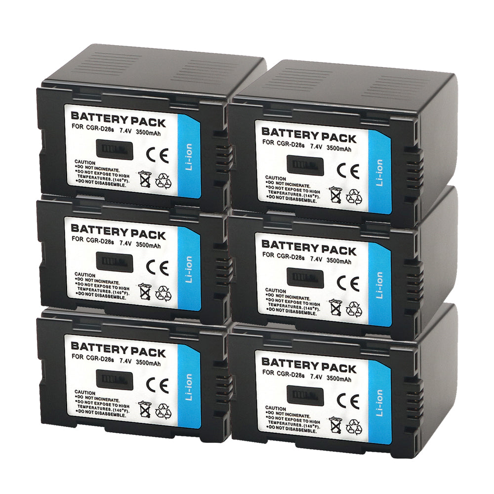 For Panasonic GGR-D28S/D320 Battery D08S CGR-D14 CGR-D28 D28S, CGR-D120 CGR-D210 CGR-D220 CGR-D320 & Panasonic AG Series 3500mAh Camera Batteries