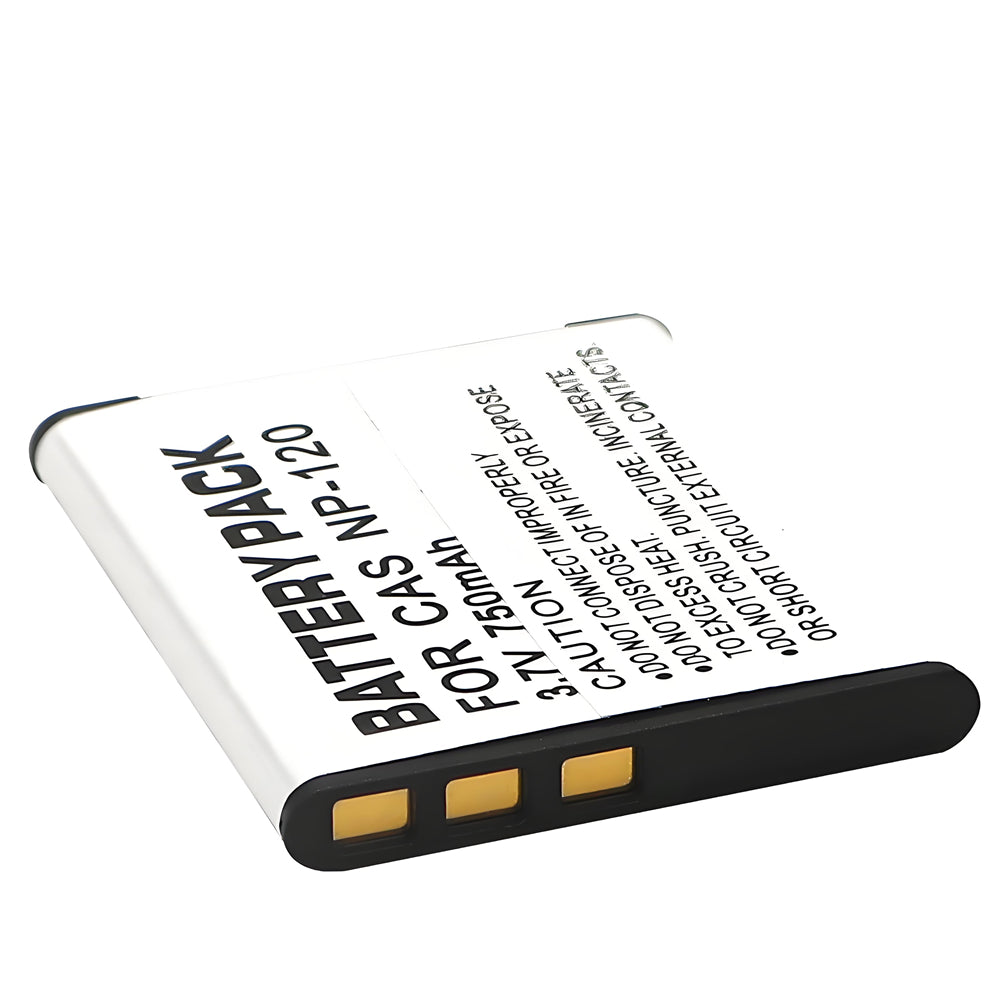For Casio CNP120 Battery Exilim EX-S200 EX-S300 EX-Z31 750mAh Digital Camera Batteries