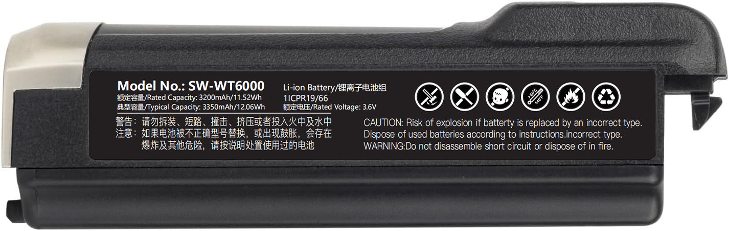 Barcode Scanner Battery for Zebra WT6000 RS6000 WT6300 WT60A0 RS60B0 BTRY-NWTRS-33MA-02 BT000262A01