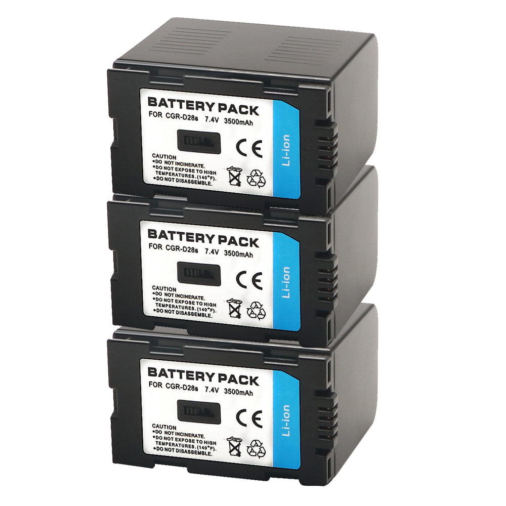 For Panasonic GGR-D28S/D320 Battery D08S CGR-D14 CGR-D28 D28S, CGR-D120 CGR-D210 CGR-D220 CGR-D320 & Panasonic AG Series 3500mAh Camera Batteries
