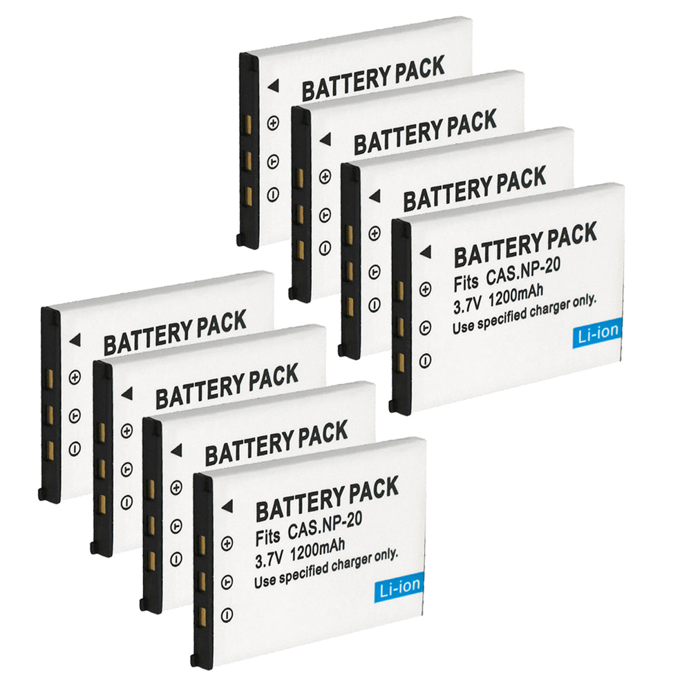 For Casio NP-20 CNP20 Battery Exilim EX-M20 EX-S1 EX-S2 EX-S3 1200mAh Camera Batteries