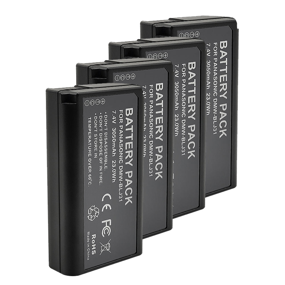 For Panasonic DMW-BLJ31 Battery Lumix DC-S1, DC-S1H, S1R, DMW-BGS1R 3050mAh Digital Camera Batteries