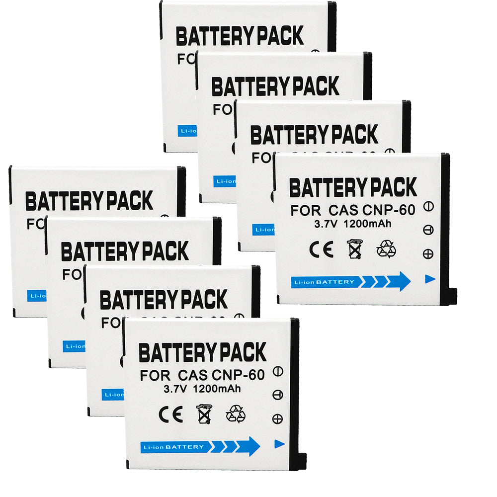 For Casio CNP60 NP-60 NP60  Battery EX-FS10 EX-S10 EX-S12 EX-Z9 EX-Z19 1200mAh Camera Batteries
