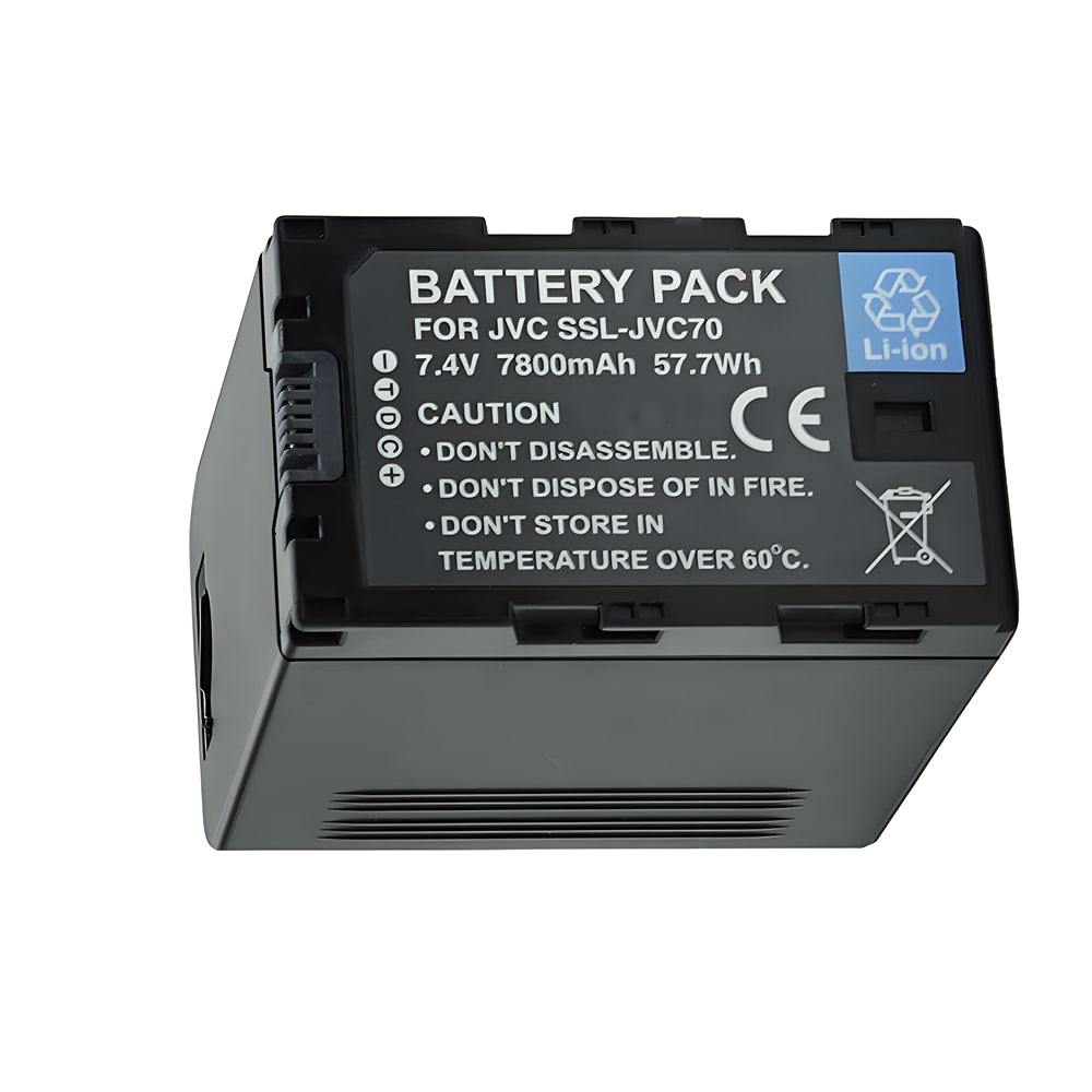 For JVC Battery SSL-JVC70 7800mAh Camera Batteries