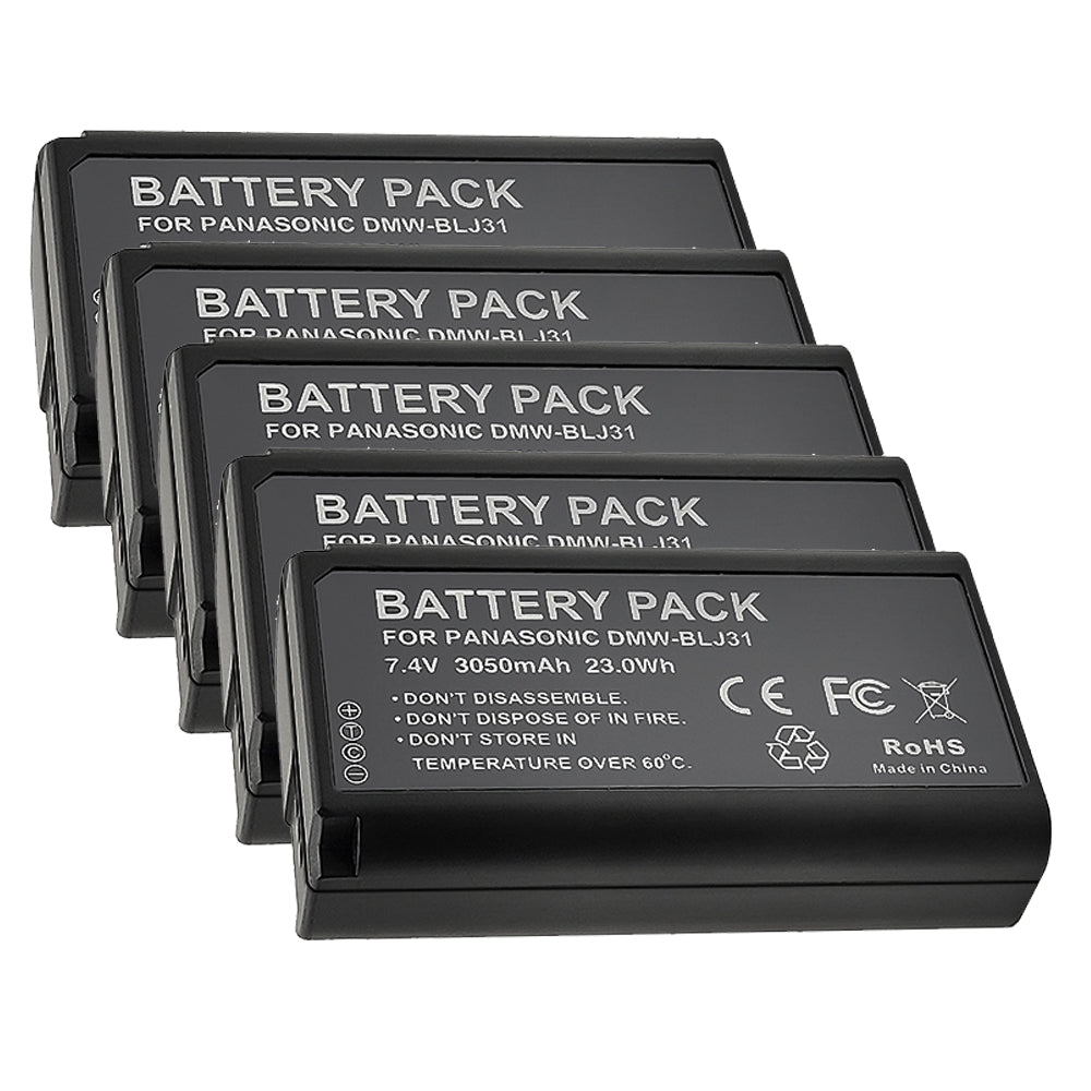 For Panasonic DMW-BLJ31 Battery Lumix DC-S1, DC-S1H, S1R, DMW-BGS1R 3050mAh Digital Camera Batteries