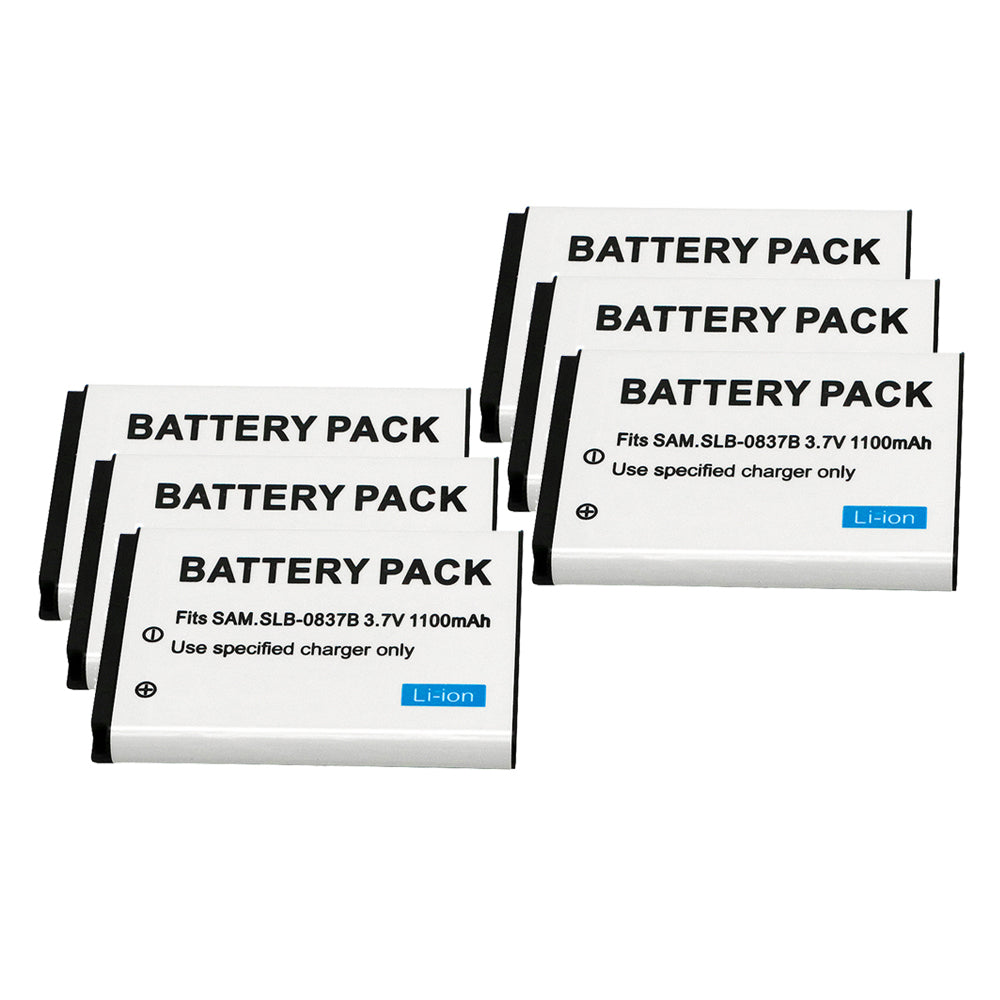 For Samsung SLB-0837B Battery Digimax SL201,L70,L70B, L83T, L85T,L201,L301 1100 MAh Camera Batteries