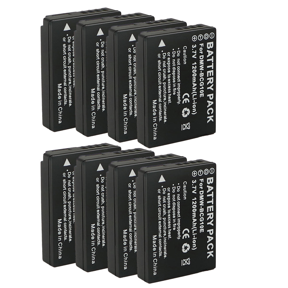 For Panasonic DMW-BCG10 Battery Replacement Lumix DMC-ZS1 ZS3 ZS5 ZS6 ZS7 ZS8 ZS10 DMC-ZS15 1200mAh Camera Batteries