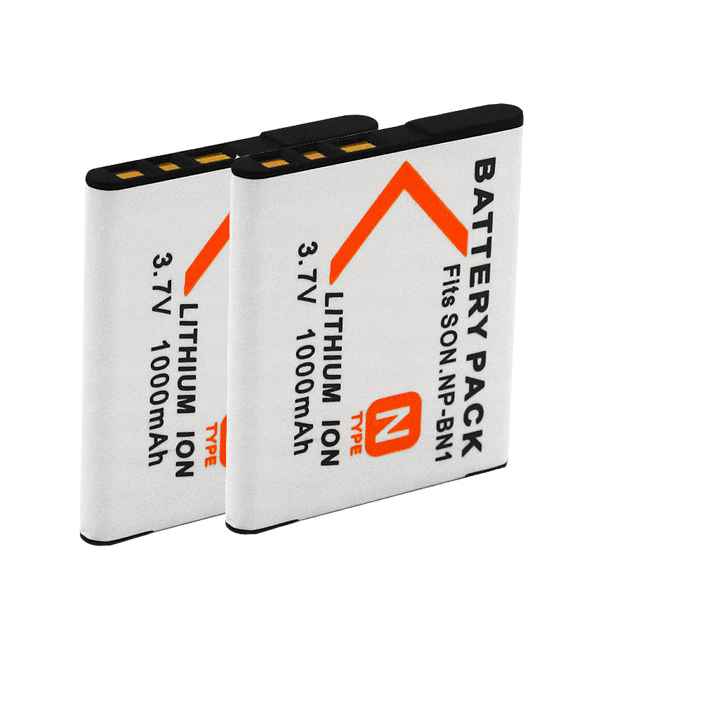 For Sony NP-BN1 Battery Cyber-shot DSC-J10 DSC-QX10 1000mAh Camera Batteries