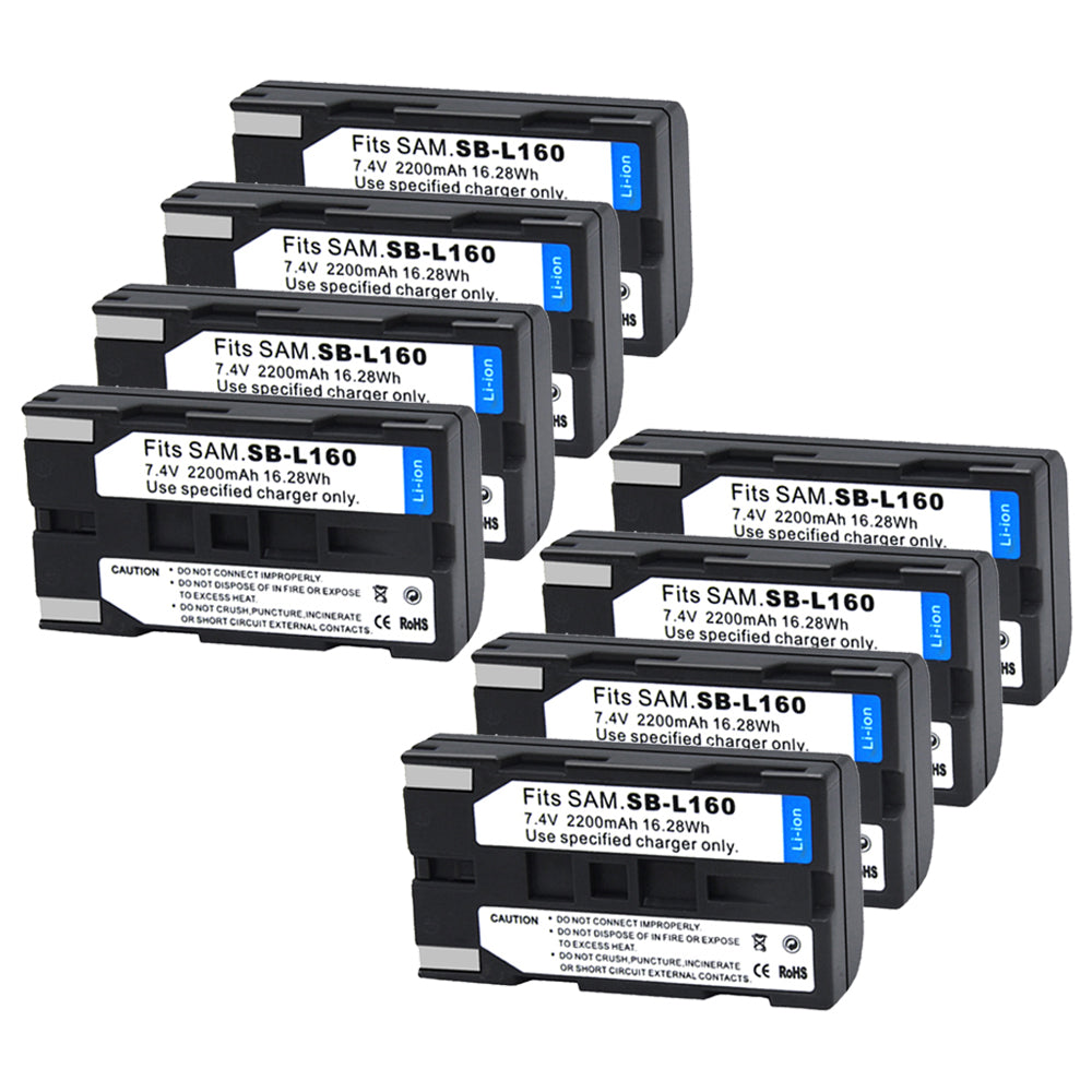 For Samsung SB-L160 Battery SC-L520, SC-L530, SC-L550 SC-L600 2200mAh Camera Batteries