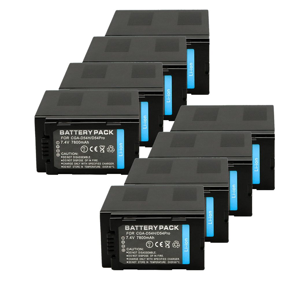 For Panasonic CGA-D54SH Battery D54D MDH2GK AC90MC DVC180B Lithium 7800mAh Camera Batteries