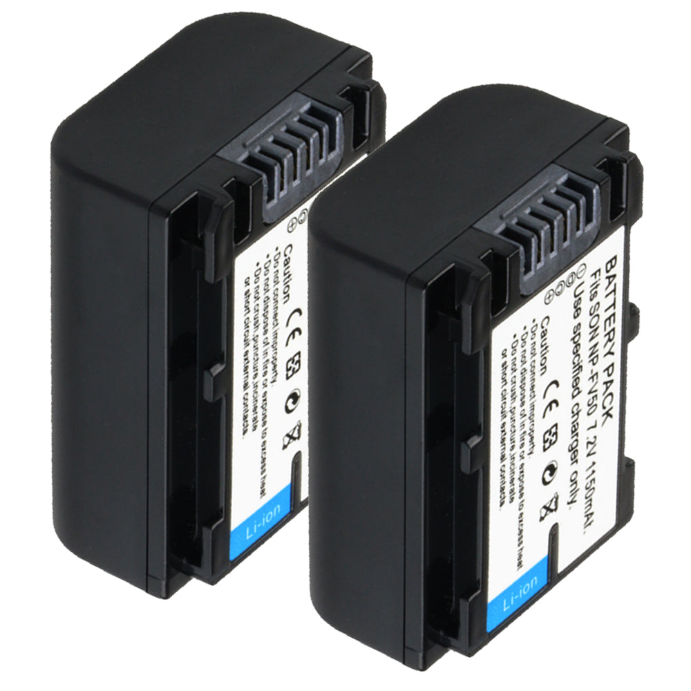 For Sony NP-FV50 Battery Sony Handycam HDR-CX580V 760V HDR-PJ540 650V 1150mAh Camera Batteries