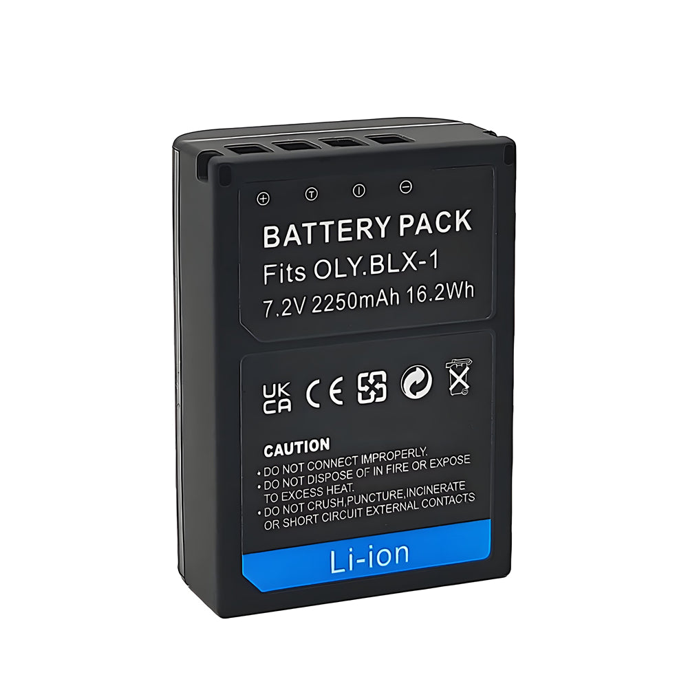 For Olympus BLX-1 Battery OM-1 OM-1 Mark II 2250mAh Camera Batteries